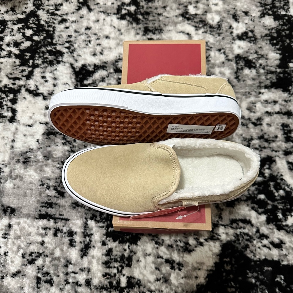 Brand New in Box Faux Fur Vans